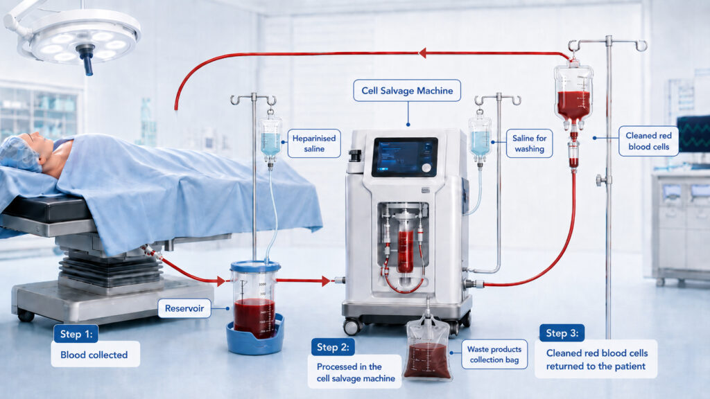 Cell Salvage Machine for Bloodless Surgery
